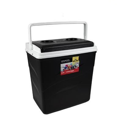 26L Hardbody Cooler Box with Heavy Duty Handle, Leak-Proof, Great for Beach, Camping, Braai&