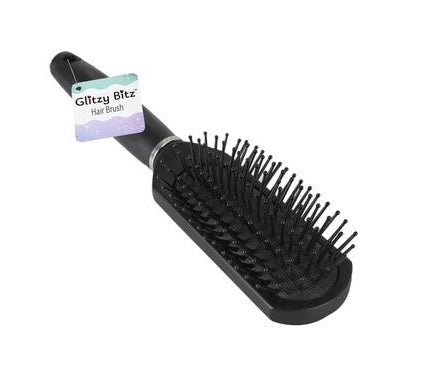 Glitzy Bitz 22.5cm Slim Paddle Cushion Hair Brush Wet and Dry Hair Styling Detangling