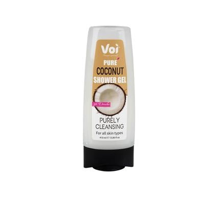 Voi Coconut Shower Gel 410ml Moisturizing, Gentle Formula, Dry Skin Relief