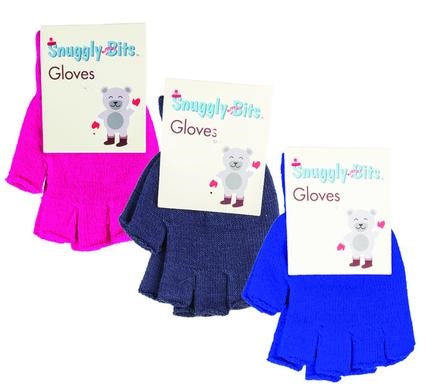 Kids Soft Acrylic Fingerless Gloves Comes In a Variety of Colours