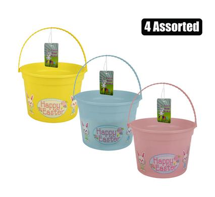 Plastic Easter Hunt Basket with Handle