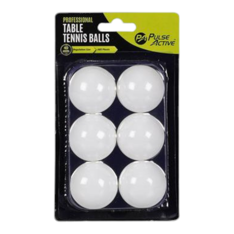 Professional Table Tennis Balls, Regulation Size 40mm, Pack of 6