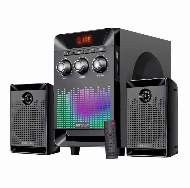 Astrum SM330 35W 2.1CH LED Multimedia Speaker Bluetooth SD Card USB FM