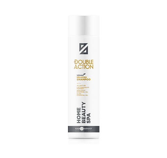 Hair Company Professional Double Action Relaxing Shampoo 250ml 100% Vegan, Sulphate Silicone and Paraben Free Moisturising