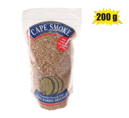 Genuine French Oak Wine Barrel Shavings, Cape Smoker Wood Chips, 315G Bag