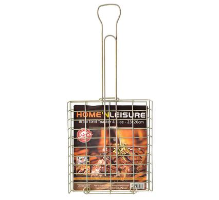 4-Slice Metal Braai Grid Toaster 23X26Cm, Best For Braaibroodjies