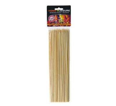 Long Bamboo Skewers 25Cm 100Pc 3Mm, Sosatie Braai Kebab