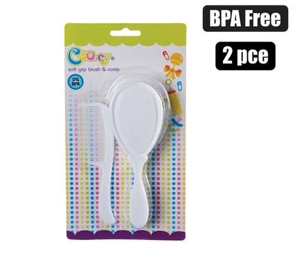 Cooey Baby Brush & Comb-Set 2pc Deluxe