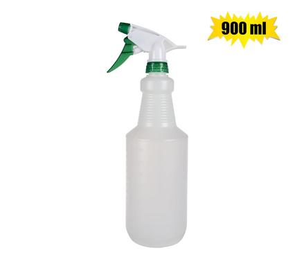 Transparent Plastic Trigger Sprayer Bottle Leakproof, Fine Mist - 900 ml