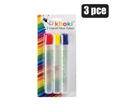 3 Piece Set of Liquid Glue Tubes Pens, Permanent Bond