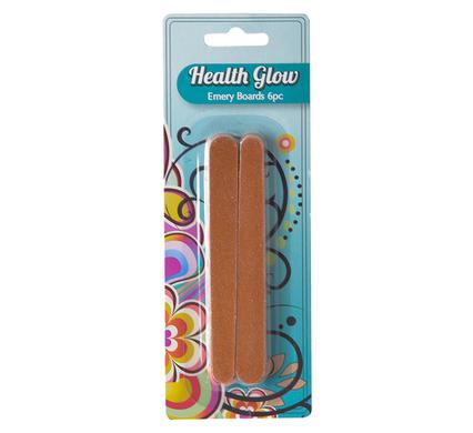 avenusa - Health Glow 6pc Nail File Emery Board Set Grooming Kit - avenu.co.za - Health & Beauty