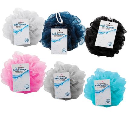 avenusa - Health Glow Loofah Bath Mesh Sponge Set Of 6 - With Multiple Colours 40g - avenu.co.za - Home & Decor