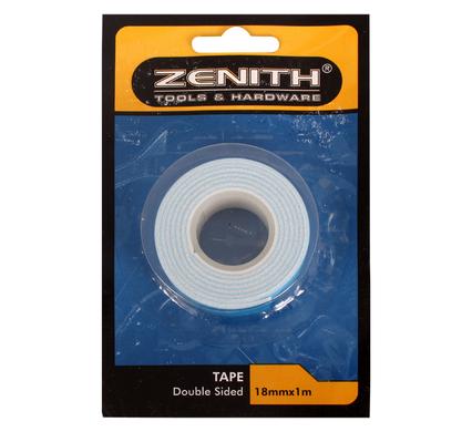 avenusa - TAPE DBL-SIDED 18x1000mm CARD     ZENITH - avenu.co.za - Tools & Home Improvement