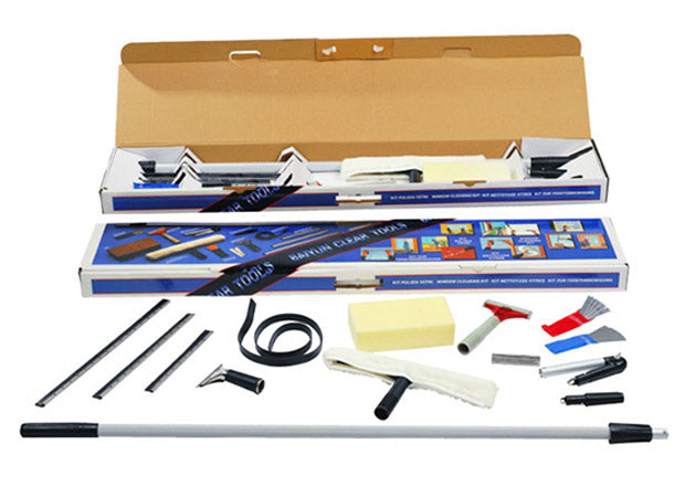 Professional Complete Econo Window Cleaning Kit, All in One Set